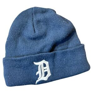 Detroit Tigers Blue Beanie Navy  White D Logo Embroidered